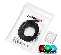 Chanzon 100 piezas 5050 SMD RGB Tricolor LED Diodo de luces Chips (rojo verde azul multicolor ánodo común 6 pines CC 20mA) Componentes electrónicos de alta intensidad Diodos emisores de luz