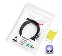 Chanzon 100 piezas SMD 0603 (1.6 mm x 0.8mm) Luces de diodo LED blancas 3V 20mA Bombilla de iluminación Lámparas Componentes electrónicos Diodos emisores de luz indicadora