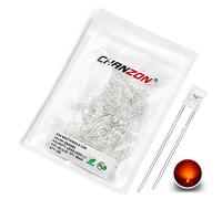 Chanzon 100piezas luces de diodo LED naranja 2x3x4 (cuadrado transparente transparente DC 2V 20mA) Lámparas de bombilla de iluminación brillante Componentes electrónicos Diodos emisores luz indicadora