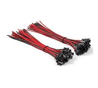 Chanzon 20 pares de conectores hembra y macho Jst SM de paso de 2,5 mm con 2 pines 20 AWG de 20 cm, alambre de cobre estañado UL1007 para tira de luz LED