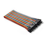 Chanzon 40 piezas 30 cm de largo macho a hembra cable de puente conector de línea de Dupont Cable cinta de 40 pines sin soldadura para Arduino Raspberry pi placa electrónica de protoboard placa PCB