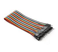 Chanzon 40 piezas 30 cm de macho a macho Jumper Wire Dupont Cable conector de línea de 40 pines sin soldadura para Arduino Raspberry pi Placa de pruebas electrónica Protoboard PCB Board