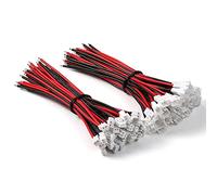 Chanzon JST PH2.0 (10/15/20cm) Conector 30 Pares 10cm Macho Hembra 2 Pin Micro JST-PH 2.0 mm para Terminal de Batería Led Cable de Extensión Mini Adaptador Enchufe 2p 2Pin PH2.0mm