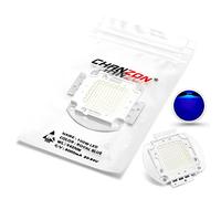 CHANZON LED Chip 100W Royal Blue Plant Grow Light (440nm-450nm/3000mA/DC 30V-34V/100 Watt) Componentes de diodo emisor SMD COB 100 W Bead para lámparas de cultivo de acuario hidropónico DIY