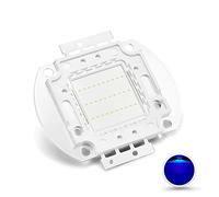 CHANZON LED Chip 30W Royal Blue Plant Grow Light (440nm-450nm/900mA/DC 30V-34V/30 Watt) Componentes de diodo emisor SMD COB 30 W Bead para lámparas de cultivo de acuario hidropónico DIY