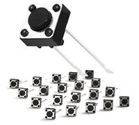 Chanzon SPST Interruptor de Boton Momentaneo Tactil 6x6x4.3mm 20Pcs (TSD015) 2 Pin pulsador táctil interruptor Micro momentáneo Tact Para placa Arduino Breadboard PCB electrónica