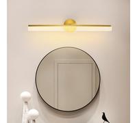 Chao Zan 60cm luces del espejo del baño, Lámpara LED para espejo Aplique Interior LED luz Blanco Frio Lámpara LED de Pared De Maquillaje Luz Frontal De Montaje En Pared Acrílico, oro (60cm)