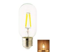 Chao Zan E27 Bombillas LED de Filamento 4W, Equivalente a 40W,Blanco Cálido 2700K, Bombilla de Vidrio Transparente Retro Vintage