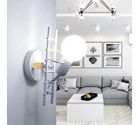 Chao Zan Lámpara de pared creativa E27 apliques interiores lámpara de pared moderna vela soporte de hierro metal lámpara de noche para niños dormitorio dormitorio sala de estar escaleras