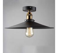 Chao Zan Vintage Industrial Plafones Lámpara de techo metal Lámpara de techo en negro Iluminación de techo Iluminación colgante,para pasillo,salón,cocina,salón, dormitorio,comedor,E27 ligero.