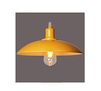 Chao Zan Vintage Lámpara Colgante E27 Moderno Estilo Metal Lámpara de Techo, Comedor Restaurante Dormitorio Colgante de Luz con Pantalla, Amarillo