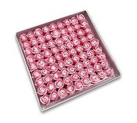CHAOCHAO Like A Breeze 81 PCS Baño de Rosa Cuerpo Flor Floral Soap Stepentado Rose Flower Bricolaje Regalos creativos para el día de San Valentín Fiesta de Bodas de Navidad (Color : 18 Mixed Pink)