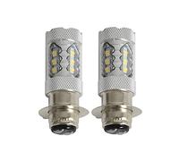 CHAOCHAO ZHANGERDIAN 2PCS 80W Super blanco DIRIGIÓ Bombillas de faros Actualización FIT PARA YAMAHA ATVS YFM350 400 450 660 700 Raptor Blaster 200 Banshee 350 CANAL DE TELEVISIÓN BRITÁNICO Luces
