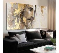 CHAOJIART Cuadro de gran formato, lámina artística religiosa de Jesucristo, póster para pared, ideal para iglesias o hogares con espíritu espiritual (40x80 cm/lienzo montado).