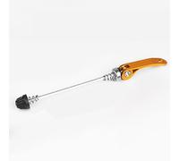 CHAOMIN Pinchos de aleación ultraligeros de liberación rápida for Bicicletas de Carretera y de montaña, Eje de Palanca de Cubo de Rueda Delantera y Trasera de 135 mm(Gold)