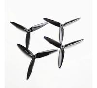 ChaonGhemieux 2 Pairs 7 Inch 7040 Tri-Blade PC Propeller CW CCW 2Pairs for 7/8 Inch FPV RC Drone(Black)