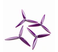 ChaonGhemieux 2 Pairs 7 Inch 7040 Tri-Blade PC Propeller CW CCW 2Pairs for 7/8 Inch FPV RC Drone(Purple)