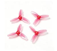 ChaonGhemieux 2 Pares de hélices de PC 3026-3 de 3 Pulgadas for Marco de fútbol de Drones de 220 mm, Cuchillas CW CCW for Mini Drones FPV(Pink)