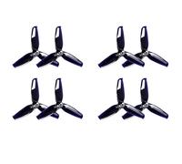 ChaonGhemieux Hélice de 3 paletas de 2,5 Pulgadas 2540 2,5x4 con Orificio de 1,5 mm, 4 Pares CW CCW for Dron Estilo Libre GEMFAN Flash FPV(Black)