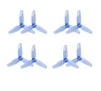 ChaonGhemieux Hélice de 3 paletas de 2,5 Pulgadas 2540 2,5x4 con Orificio de 1,5 mm, 4 Pares CW CCW for Dron Estilo Libre GEMFAN Flash FPV(Blue)