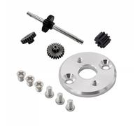 ChaonGhemieux Metal Upgrade Center Gearbox Gears & Motor Mount Compatible with MN78 MN82 RC Crawler Truck, Durable Transmission Modification Accessories