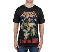 CHAOOFANG Anthrax Men's Tour Graphic T-Shirt Black Unisex Mens Tees