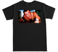 CHAOOFANG John Mcclane Die Hard Xmas Christmas Classic Retro Action Movie Film Men T Shirt Printed t Shirts Personalised