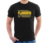 CHAOOFANG KODACHROME Film T-Shirt Distressed Retro Vintage Photography T13 Black Mens