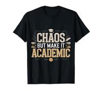 Chaos But Make It Academic Estrés Nerd estudiantil - Camiseta