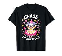 Chaos But Make It Cute Girlfriend Cara De Payaso Clowngirl Camiseta