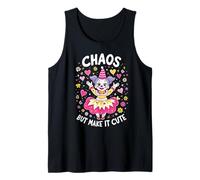 Chaos But Make It Cute Girlfriend Cara De Payaso Clowngirl Camiseta sin Mangas