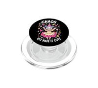 Chaos But Make It Cute Girlfriend Cara De Payaso Clowngirl PopSockets PopGrip para MagSafe
