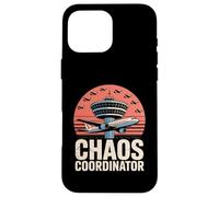 Chaos Coordinator Funny Air Traffic Control ATC Carcasa para iPhone 16 Pro Max
