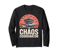 Chaos Coordinator Funny Air Traffic Control ATC Manga Larga