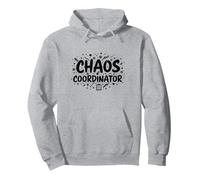 Chaos Coordinator Funny Office Manager Gift Sudadera con Capucha, Unisex para Adultos, Gris Jaspeado, XL