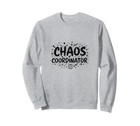 Chaos Coordinator Funny Office Manager Gift Sudadera, Unisex para Adultos, Gris Jaspeado, XL