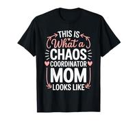 Chaos Coordinator Mom Cute Mothers Day Hearts Toddler Baby Camiseta