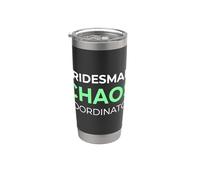 Chaos Coordinator - Planificador de fiesta de boda para dama de honor Vaso térmico de acero inoxidable de doble pared