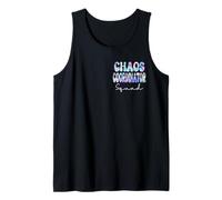 Chaos Coordinator Squad Groovy Regreso a la escuela Maestros Mujeres Camiseta sin Mangas