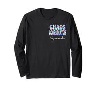 Chaos Coordinator Squad Groovy Regreso a la escuela Maestros Mujeres Manga Larga