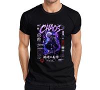 Chaos Embrace the Disorder Techwear Japan Y2K - Camiseta para hombre, Negro , XXL