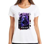 Chaos Embrace the Disorder Techwear Japan Y2K - Camiseta para mujer, Blanco, L