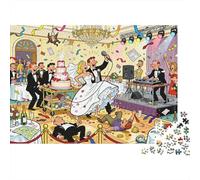 Chaos en el Piso de Baile de la recepción de Boda Puzzle De Madera Impermeable DIY Puzzles De 1000 Piezas para Adultos Imposible Rompecabezas Juegos Desafiantes