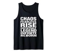 Chaos Fearless Rise Unstoppable Legend Infinite Reborn Gift Camiseta sin Mangas