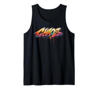 Chaos Graffiti Art Print Realista Spray Pintura Mural Ladrillo Camiseta sin Mangas
