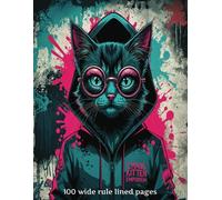 Chaos Kitten Emporium® Graffiti Cat Notebook | Urban Streetwear Vibes in a Bold Paperback Journal | Writing, Journaling, and Sketching | Notebook for ... 100 Wide Rule Lined Pages | 8.5" x 11"