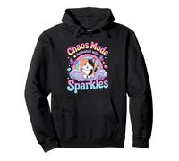 Chaos Mode Activated With Sparkles Fun Kitten Sudadera con Capucha