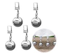 CHAOTEMAI 4 Piezas Pesos para Cortinas Sólido Pinzas Manteles Exterior Peso Mantel Resistente al Viento Contrapesos Cortinas Estilo Sencillo Pesos para Manteles para Banderas Bodas Picnics