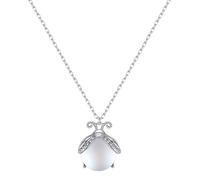 CHAOTEMAI Piedra Luna Collar Mujer Luciérnaga Colgante Plata Mujer Versátil Regalos Originales Mujer Romántico para Regalo Novia Hijas Madres Amigas Cumpleaños Aniversarios San Valentín