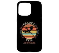 Chaotic Evil: Where The XP Vintage D20 Dragon RPG Gamer Carcasa para iPhone 15 Pro MAX